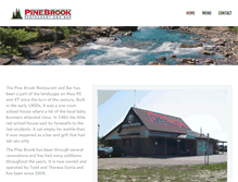 Tablet Screenshot of pinebrookrestaurantbar.com